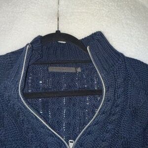 JENNI KAYNE  Cotton Cable Half Zip